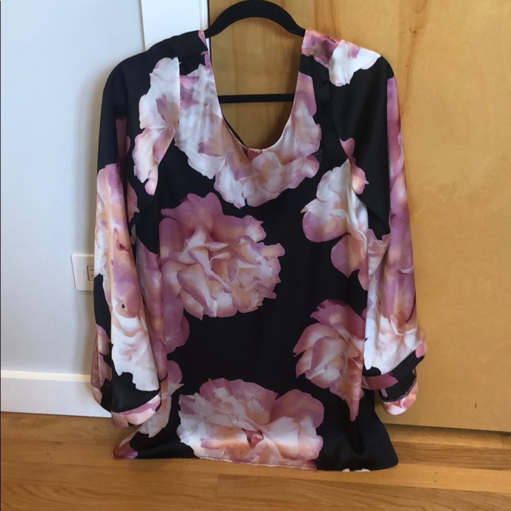SHOW ME YOUR MUMU! Floral Dress with Bell Sleeves